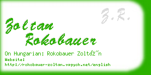 zoltan rokobauer business card